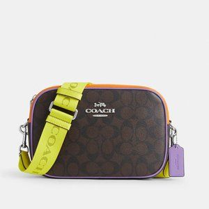 Brand New COACH Jamie Camera Bag In Colorblock Signature Canvas